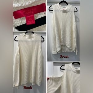 Jennifer Lopez cut out shoulder sweater